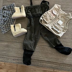 American Girl 18” Doll Fly Fishing Outfit No Shirt